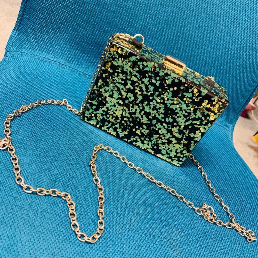 SOLD! BRAND NEW ALDO SPARKLE CLUTCH WITH CHAIN!